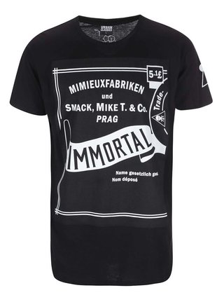 Černé pánské tričko Smack Immortal by Anna Mimieux