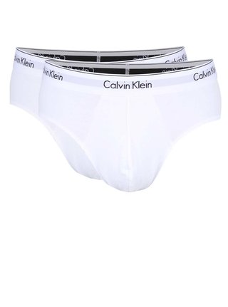 Sada dvou slipů v bílé barvě Calvin Klein Underwear