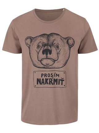 Šedozelené pánské tričko ZOOT Originál Nakŕmiť