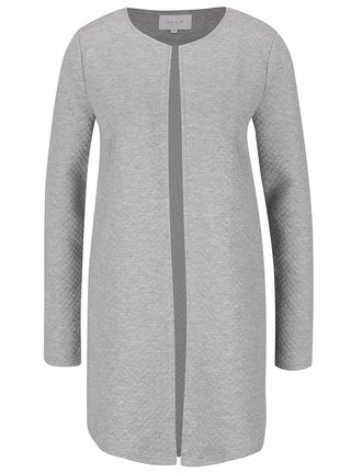 Cardigan gri lung fara inchidere VILA Naja