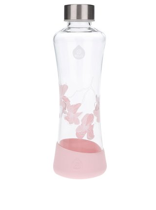 Skleněná láhev s motivem květů EQUA Magnolia (550 ml)
