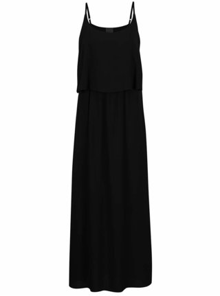 Rochie neagra Vero Moda Super Easy cu bretele subtiri