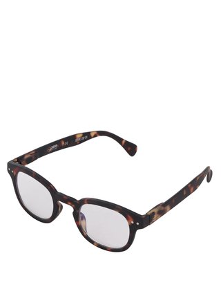 Hnedo-čierne unisex ochranné okuliare k PC IZIPIZI #C