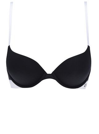Bílo-černá push-up podprseneka DKNY