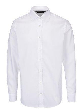 Bílá pánská formální slim fit košile STEVULA
