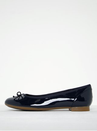 Balerini bleumarin luciosi Clarks Conture Bloom
