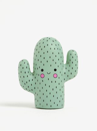 Zelená malá LED lampa ve tvaru kaktusu Disaster Cactus