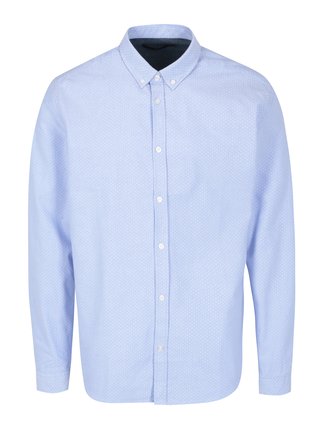 Camasa bleu cu print - SUIT Oxford Dot
