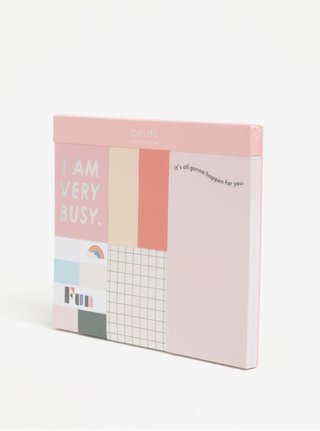 Set de 6 post it cu mesaje - ban.do I am very busy