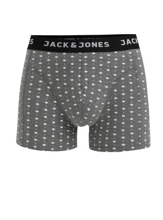 Boxeri gri cu print geometric Jack & Jones Candy
