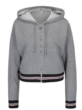Hanorac gri cu fir metalic argintiu Juicy Couture