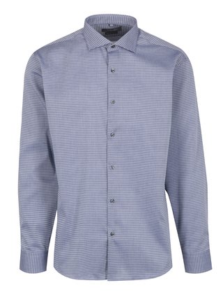 Camasa albastru deschis cu model geometric Seven Seas