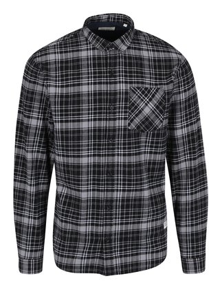Camasa neagra in carouri Shine Original