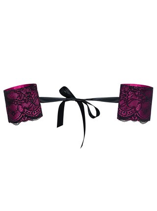 Set de catuse roz cu negru Obsessive Roseberry pouta