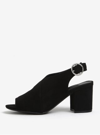 Černé sandálky na širokém podpatku Dorothy Perkins