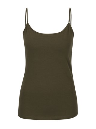 Khaki basic tílko Jacqueline de Yong Yava