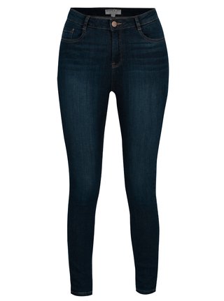 Modré regular džíny s vysokým pasem Dorothy Perkins Shape & Lift