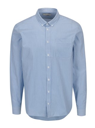 Camasa slim fit alb & bleu cu model - Casual Friday by Blend