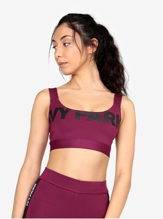 Fuchsiová sportovní podprsenka s potiskem Ivy Park