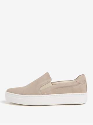 Béžové dámské semišové slip on Vagabond Camille