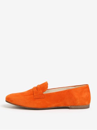 Oranžové semišové mokasíny Vagabond Ayden