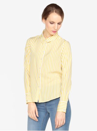Krémovo-žlutá pruhovaná košile VERO MODA Nicky