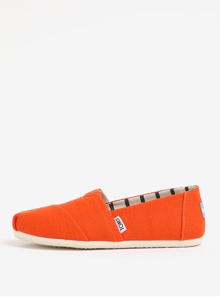 Oranžové dámské espadrilky TOMS