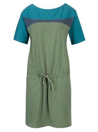 Rochie verde cu talie elastica Tranquillo Lana