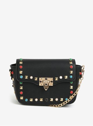 Černá crossbody kabelka s ozdobnými cvočky MISSGUIDED