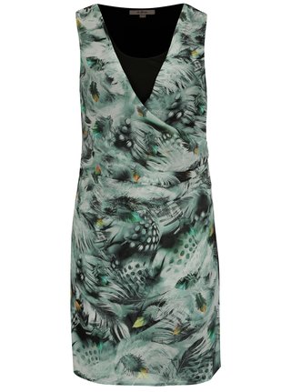 Rochie verde cu print pene La Lemon