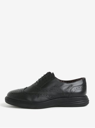 Pantofi brogue negri din piele naturala pentru barbati - London Brogues Geoffery Derby