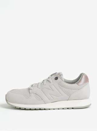 Ružovo-sivé dámske semišové tenisky New Balance WL520