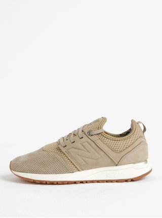 Béžové dámské perforované tenisky s logem New Balance WRL247