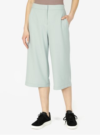 Světle zelené culottes s vysokým pasem VERO MODA Isabel