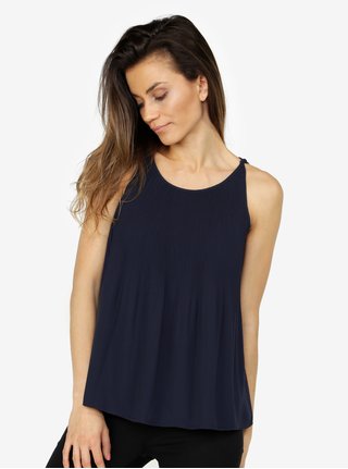 Top oversized bleumarin cu pliuri VERO MODA Mamanda