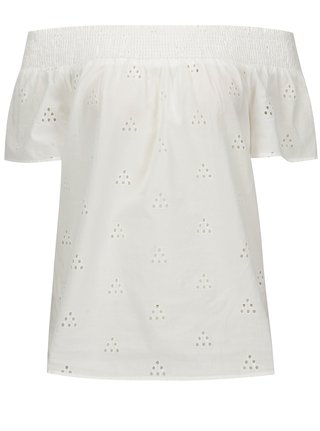 Bluza alba cu perforatii VERO MODA Romantic
