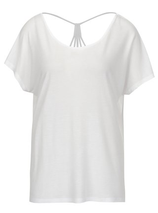 Tricou alb cu snur decorativ la spate - ONLY Carrie