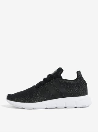 Černé dámské třpytivé tenisky adidas Originals Swift run