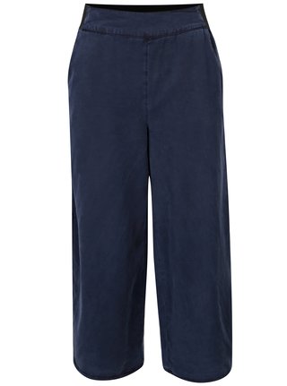 Tmavě modré culottes s rozparky VILA Joannes