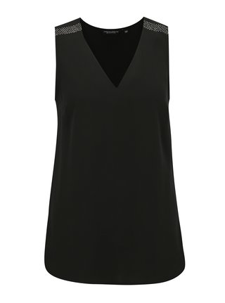 Černá halenka s véčkovým výstřihem Dorothy Perkins