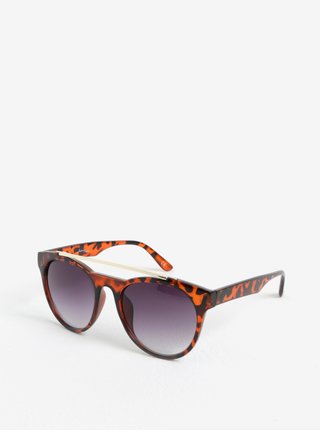 Ochelari de soare maro cu imprimeu tortoise pentru femei - Jeepers Peepers