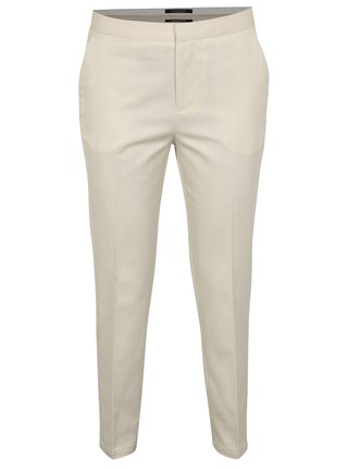 Béžové kostýmové kalhoty s vysokým pasem Scotch & Soda