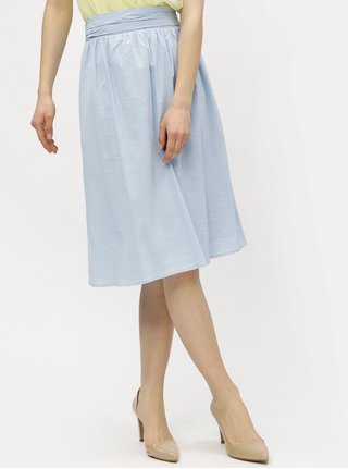 Modrá rebrovaná sukňa VERO MODA Sia