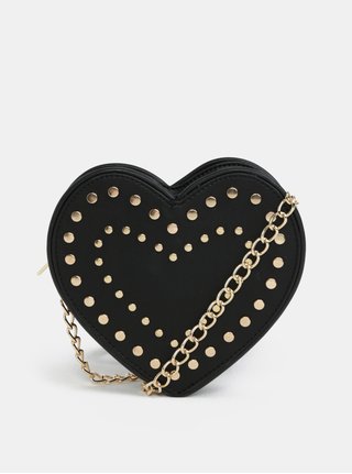 Černá crossbody kabelka ve tvaru srdce Fornarina Valentnie