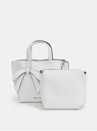 Bílá crossbody kabelka s pouzdrem 2v1 Fornarina Bella