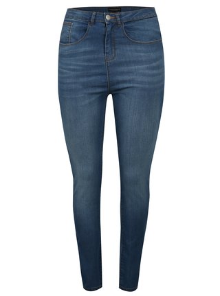 Modré skinny džíny Dorothy Perkins Curve