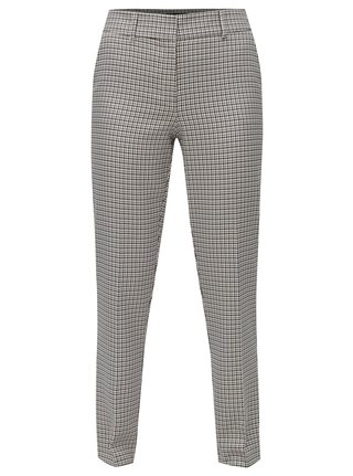 Krémovo-černé kostkované kalhoty Dorothy Perkins Tall