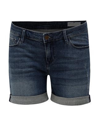 Tmavě modré dámské džínové regular short kraťasy Cross Jeans
