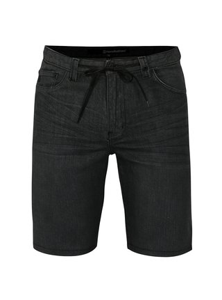 Pantaloni scurti gri inchis din denim pentru barbati - Horsefeathers Asphalt