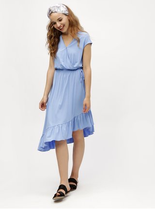 Světle modré asymetrické šaty VERO MODA Gloria